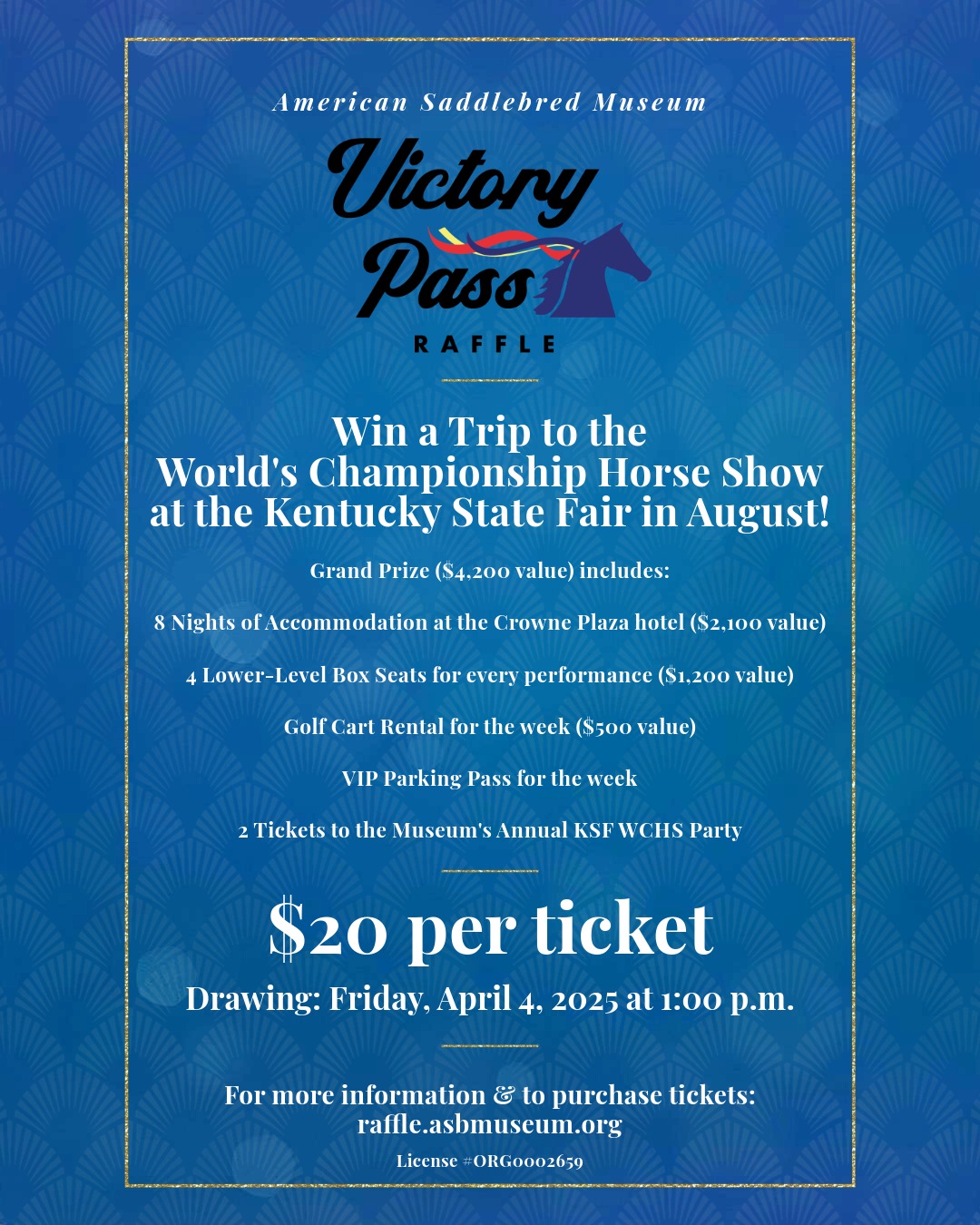 American - 🎟️ LAST CHANCE to enter the 31st Annual Victory Pass Raffle ...