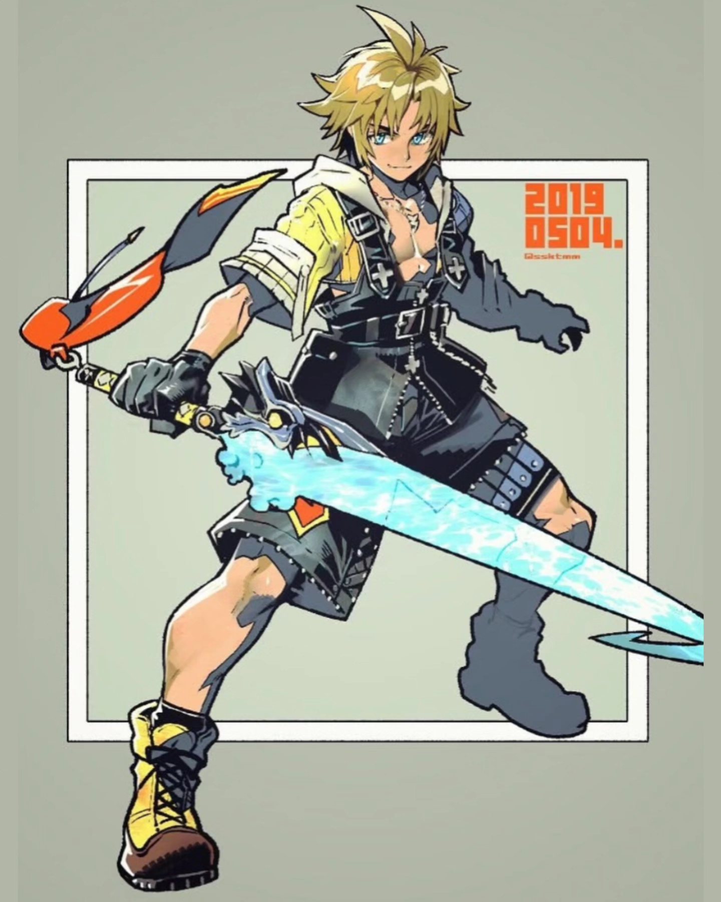 Final Fantasy character art by Tomomi Sasaki
