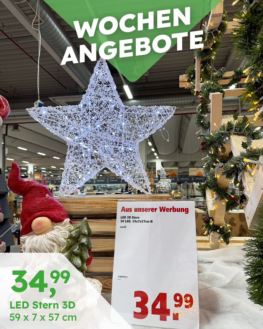 Nur bis 22.11! Entdecke unsere tollen Weihnachtsdeko-Angebote der Woche 🤩✨Jetzt sparen und festlich schmücken! ➡️ https://www.globus-baumarkt.de/aktionen-angebote