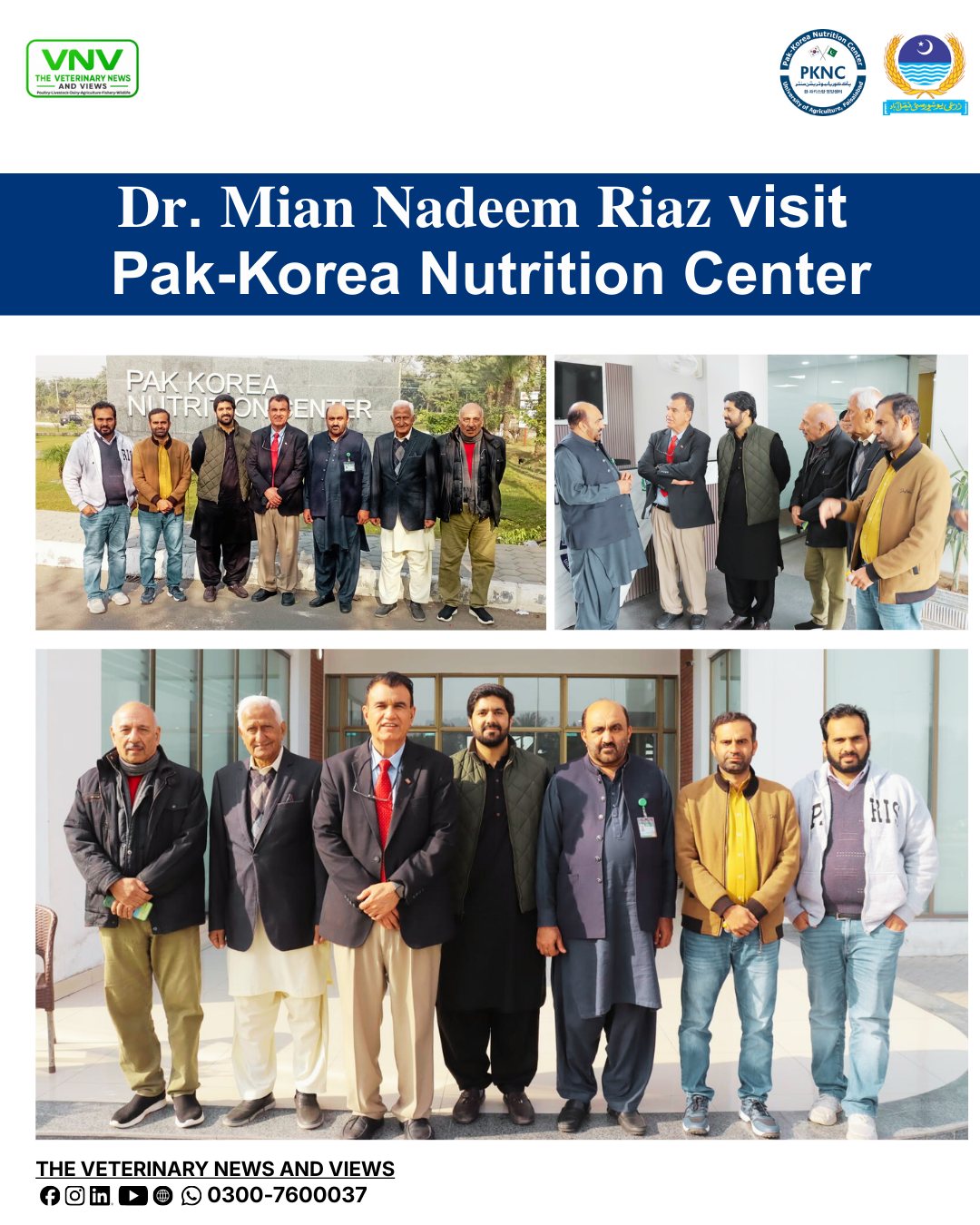 🇵🇰🇰🇷 𝐃𝐫. 𝐌𝐢𝐚𝐧 𝐍𝐚𝐝𝐞𝐞𝐦 𝐑𝐢𝐚𝐳... - The Veterinary News & Views | Facebook