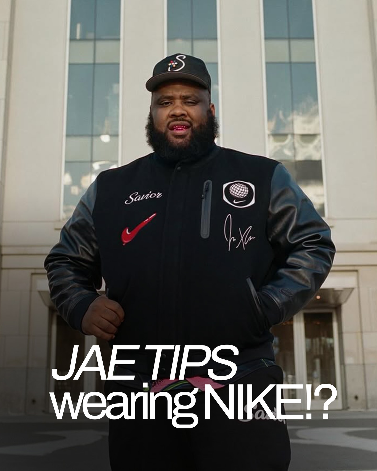 jaetips is in his 'Just Do It' era teasing a @saviorworldwide x