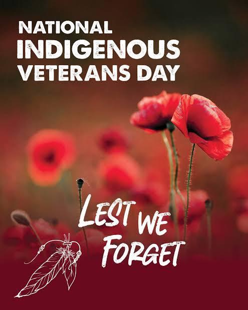 Town - 🎗️ Indigenous Veterans Day Today, we honour and remember the ...