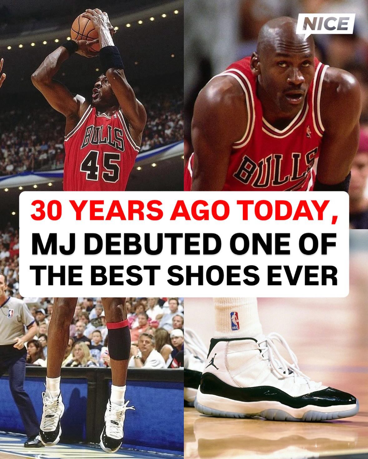 On this day in 1995, Michael Jordan debuted one of the most