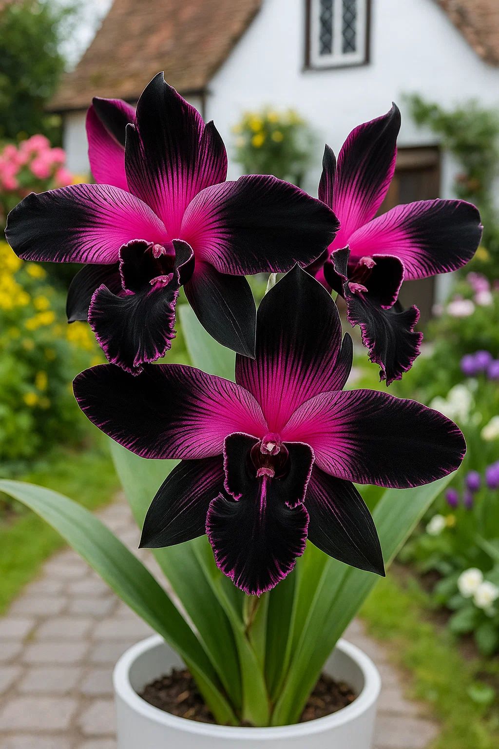 OHGA オーガ FLEUR ブラック Who else is obsessed with our NEW midnight black #orchid 😍🌚