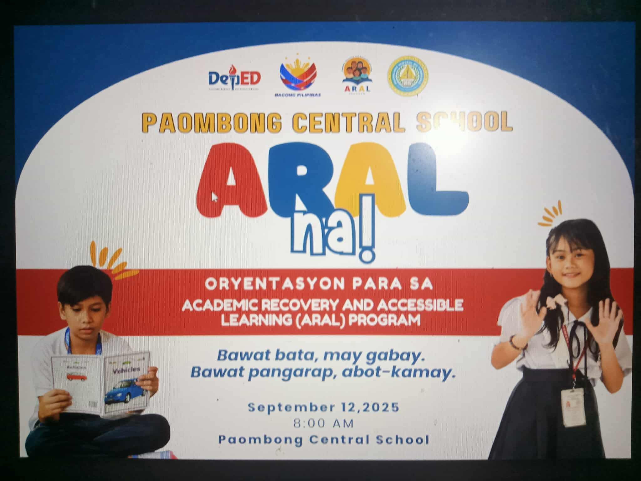 Tara na,... - DepEd Tayo Paombong Central School 104991 | Facebook