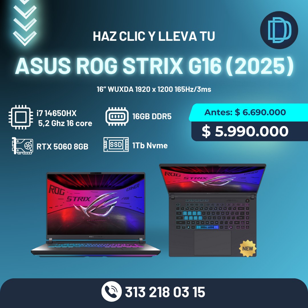 Dellphoto - 💥 ASUS ROG Strix G16 (2025) – Poder real en cada partida 💥 ...