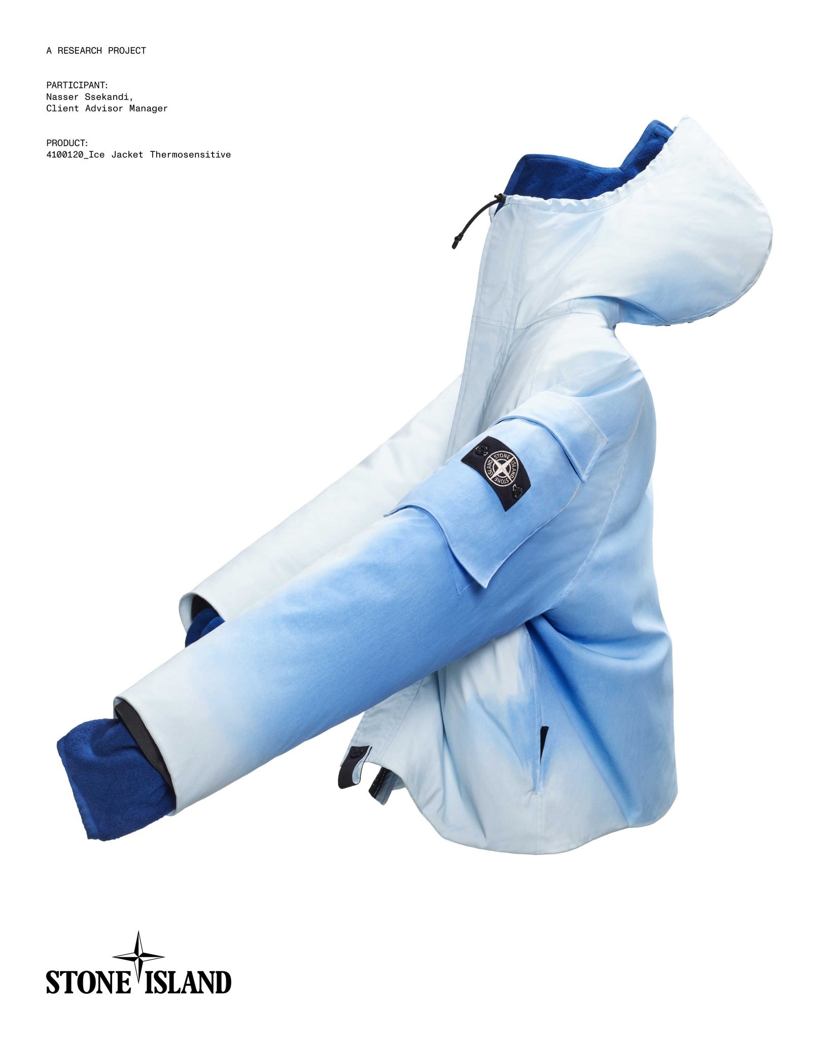 4100120 Ice Jacket, made in two-ply nylon with thermosensitive