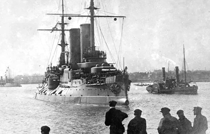 Ub-88 - Russian Battleship Tsesarevich in Portsmouth This photo is ...