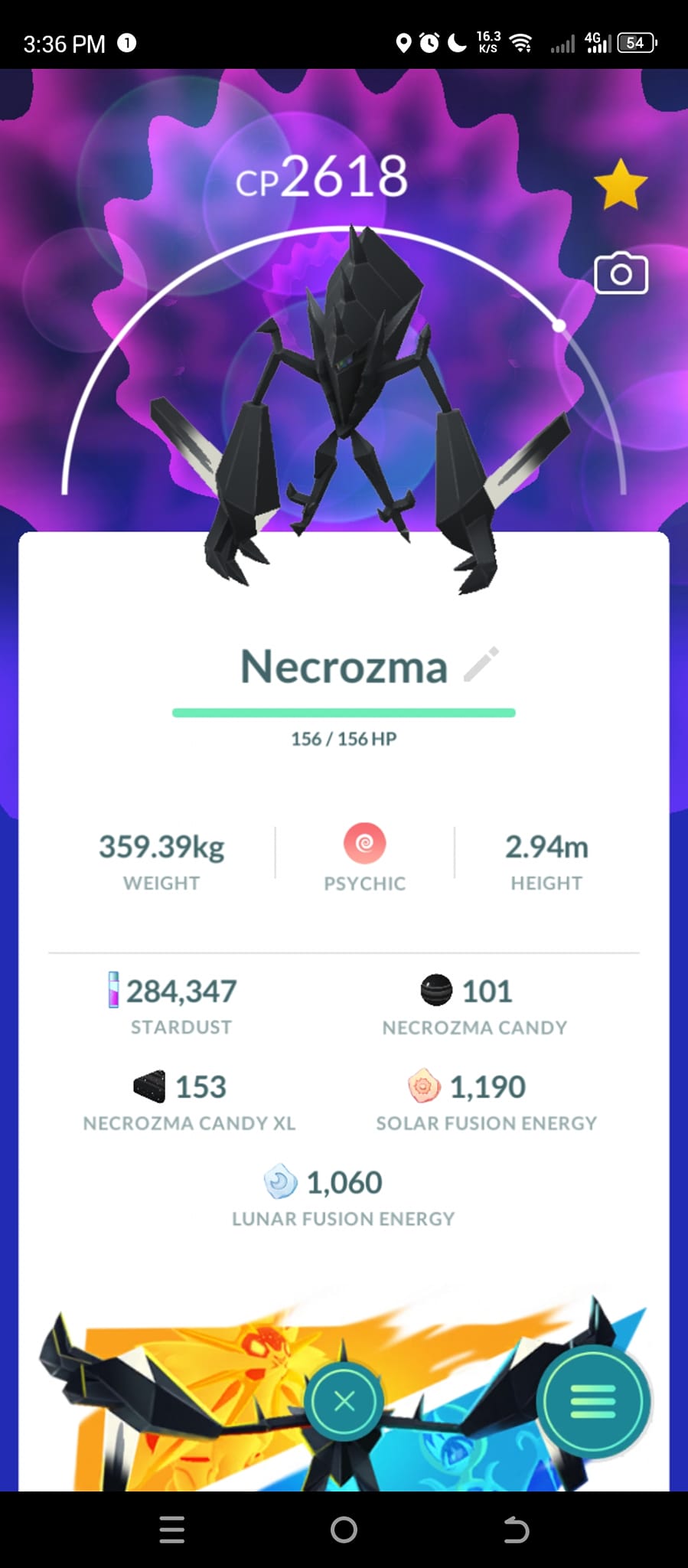 Pokémon Solgaleo LV50 - Scambiamo 20k Polvere (Leggi La Descrizione)