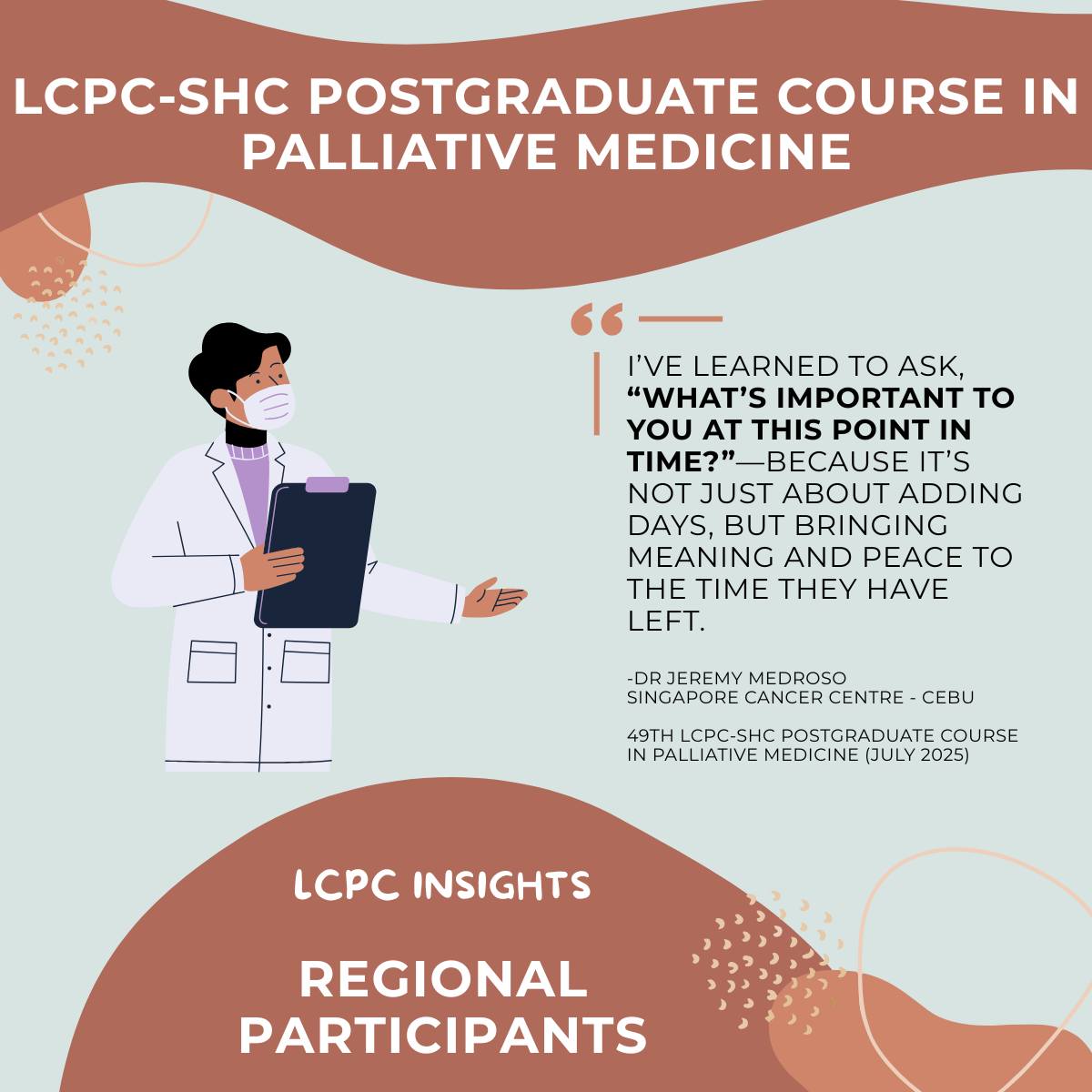 Lien - 👏Registrations open for the 50th LCPC-SHC Postgraduate Course in ...