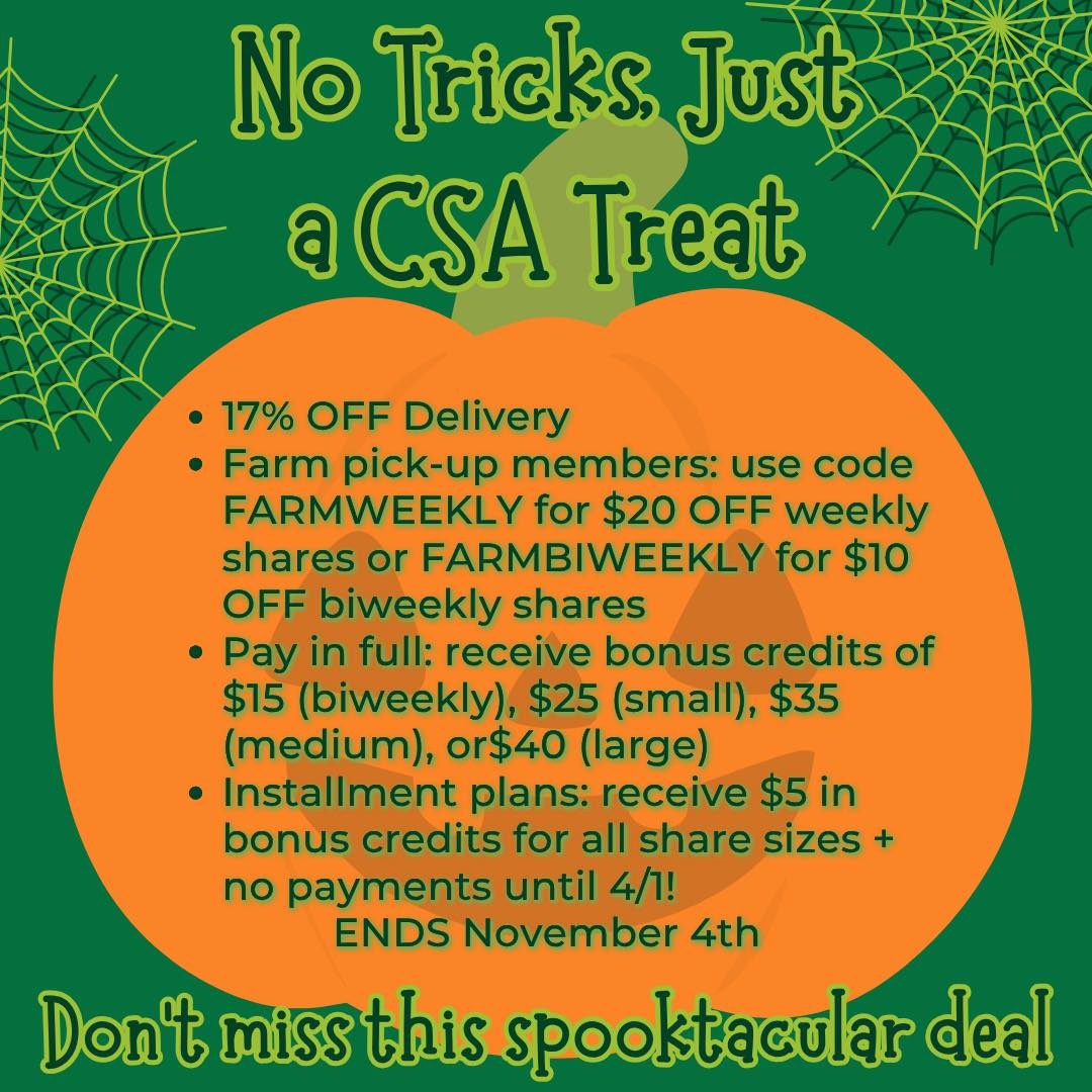 New Century CSA - 🎃 No Tricks — Just a CSA Treat! 🎃... | Facebook