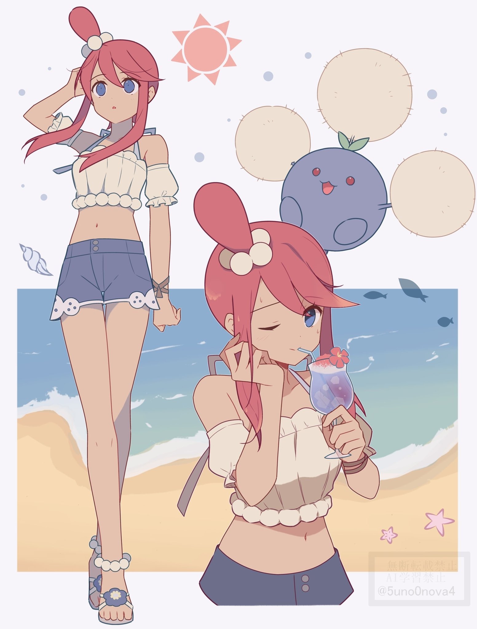 skyla bikini pokemon card Full Art Swimsuit Trainer  withlovebysleepy Skyla Pokemon Swimsuit Card