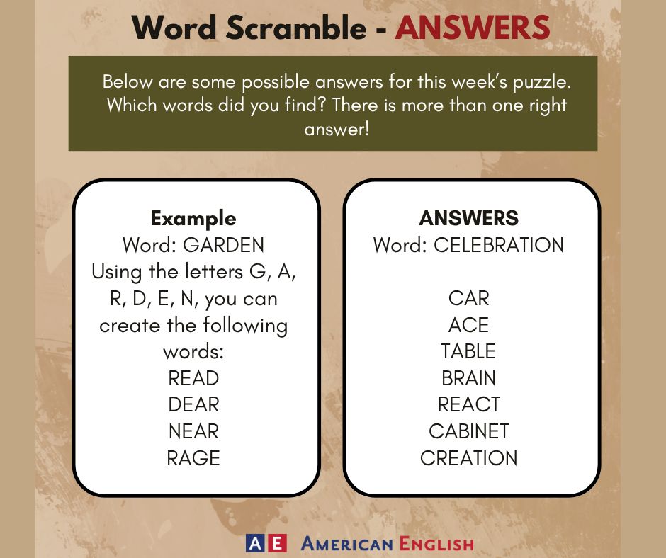 How did you do on yesterday's... - American English at State | Facebook