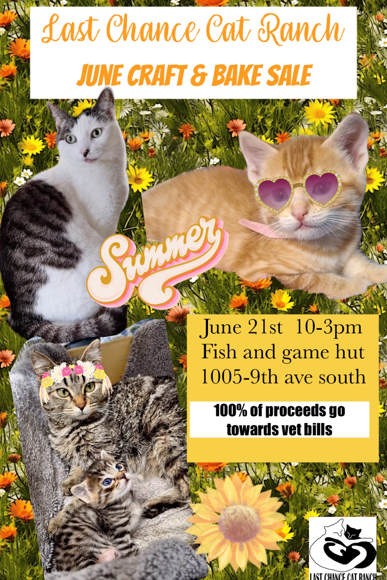 Last Chance Cat Ranch June Craft & Bake Sale
