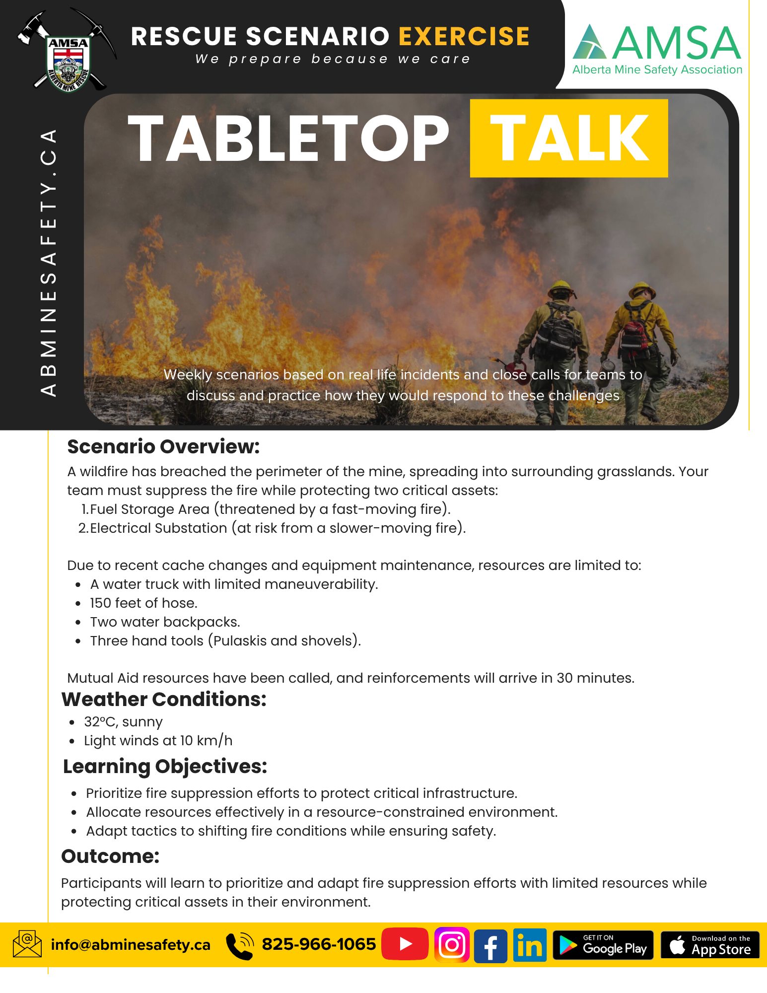 🔥 NEW Tabletop... - AMSA - Alberta Mine Safety Association | Facebook