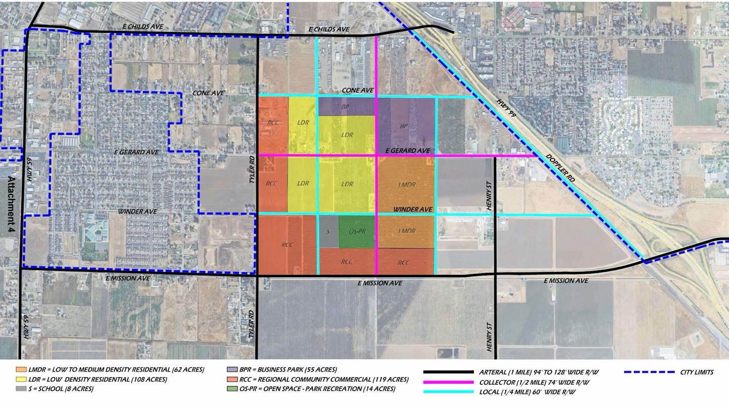 209 - Merced is Expanding This is a map of a huge 300+ acre mixed use ...