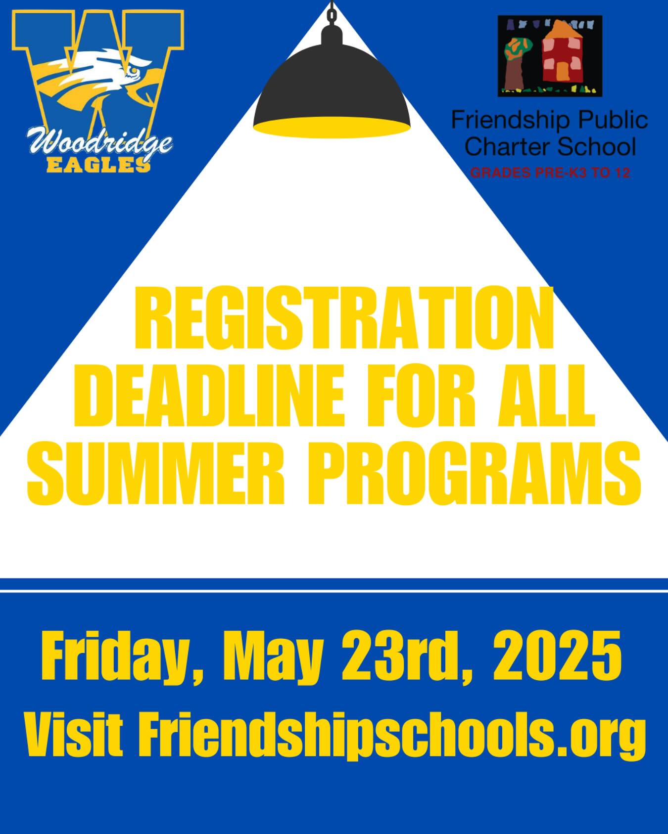 Friendship - Registration for summer programming is open! Register ...