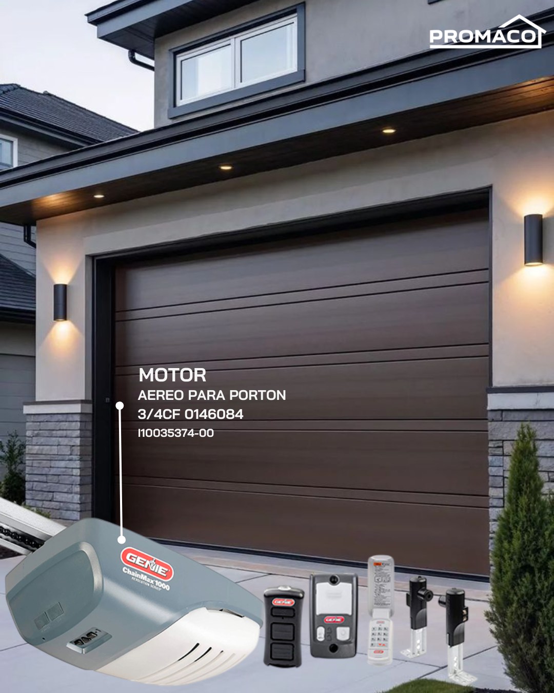 Promacohn - ¡Abre tu portón con solo un toque! 🚪⚡ Con el motor aéreo ...
