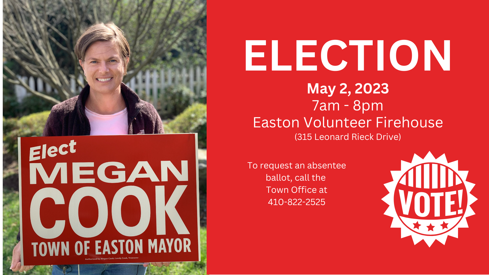 Megan Cook for Mayor | Easton MD