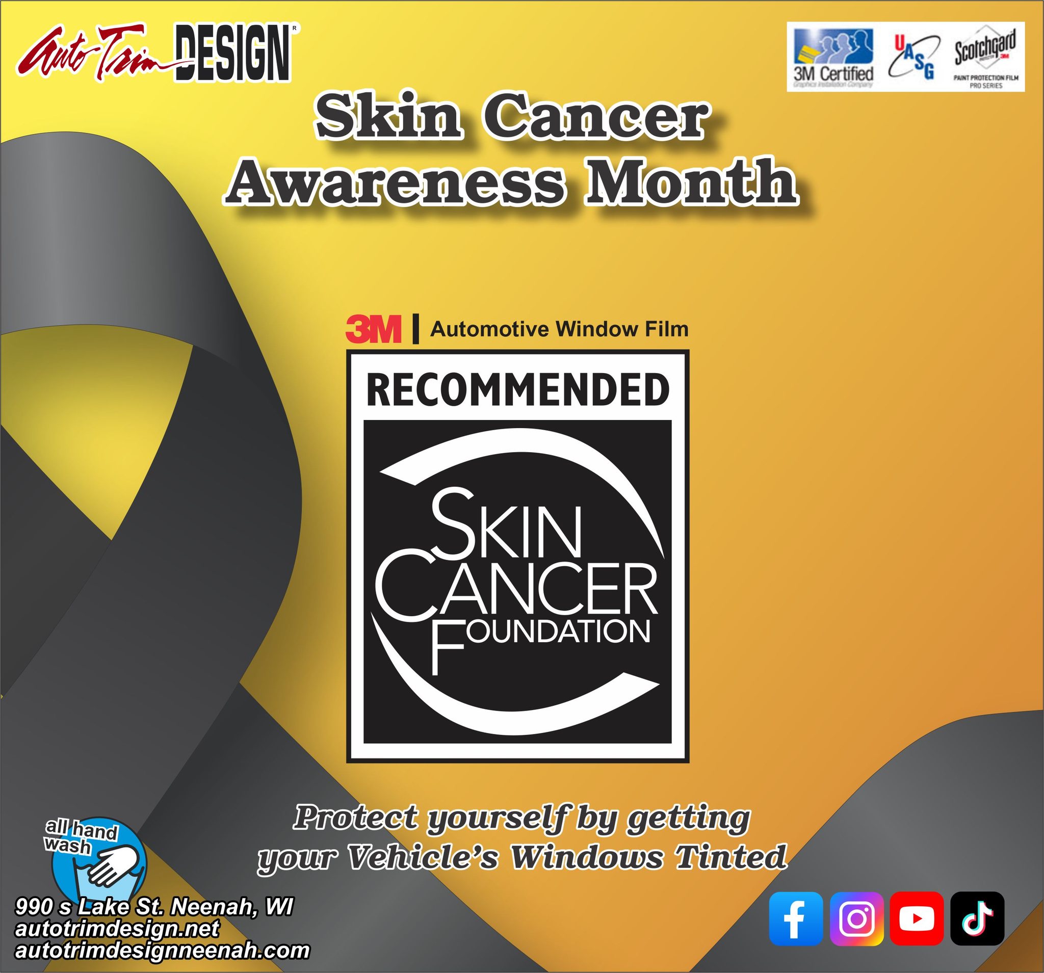 ☀️ May is Skin Cancer Awareness Month —... - Auto Trim DESIGN | Facebook