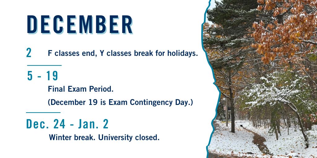 University - December marks the start of exam season and the long ...