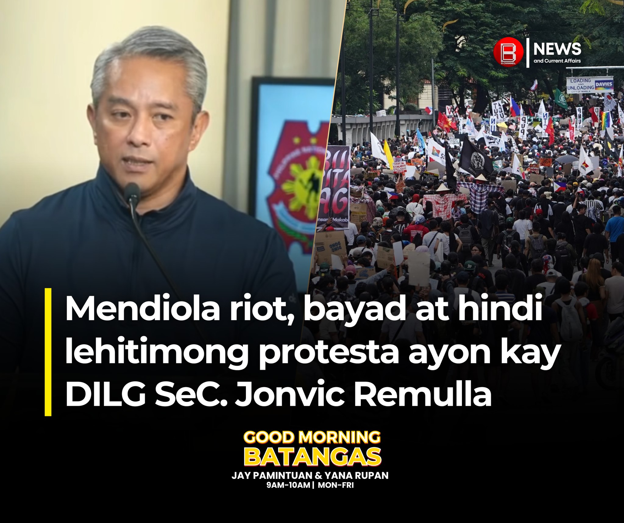 Balisong - BAYAD ANG PROTESTA AYON KAY DILG SEC. REMULLA BREAKING ...