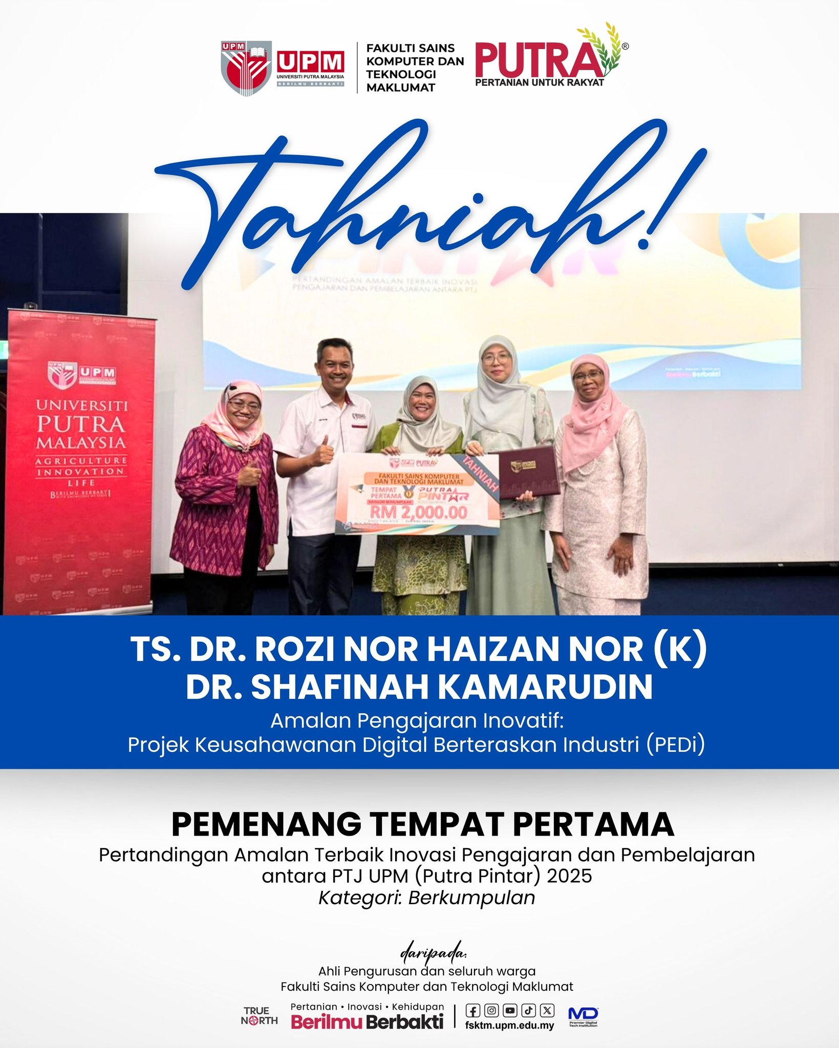 Fakulti - Tahniah diucapkan kepada Ts. Dr. Rozi Nor Haizan Nor (K) & Dr ...