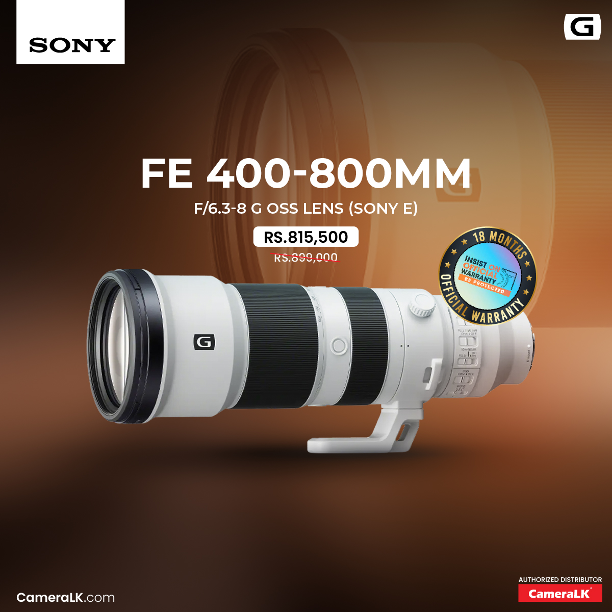 Sony FE 400-800mm f/6.3-8 G OSS Lens (Sony E)?? The first* Alpha 