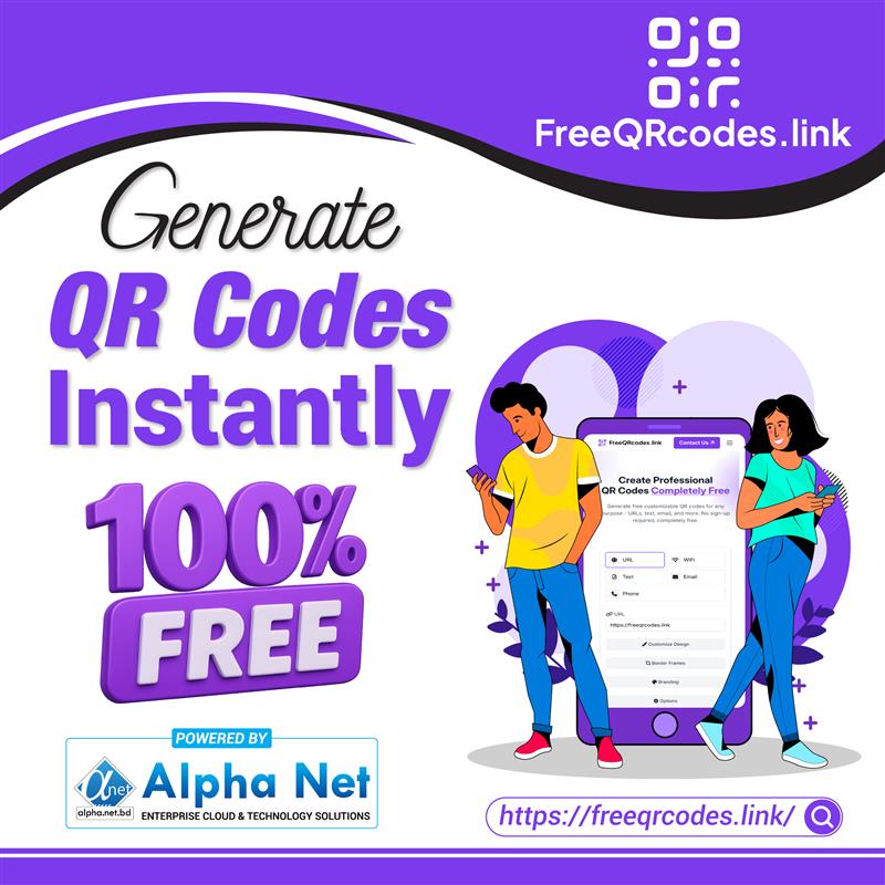 Alpha Net - 🚀 Generate QR Codes Instantly – 100% Free!... | Facebook