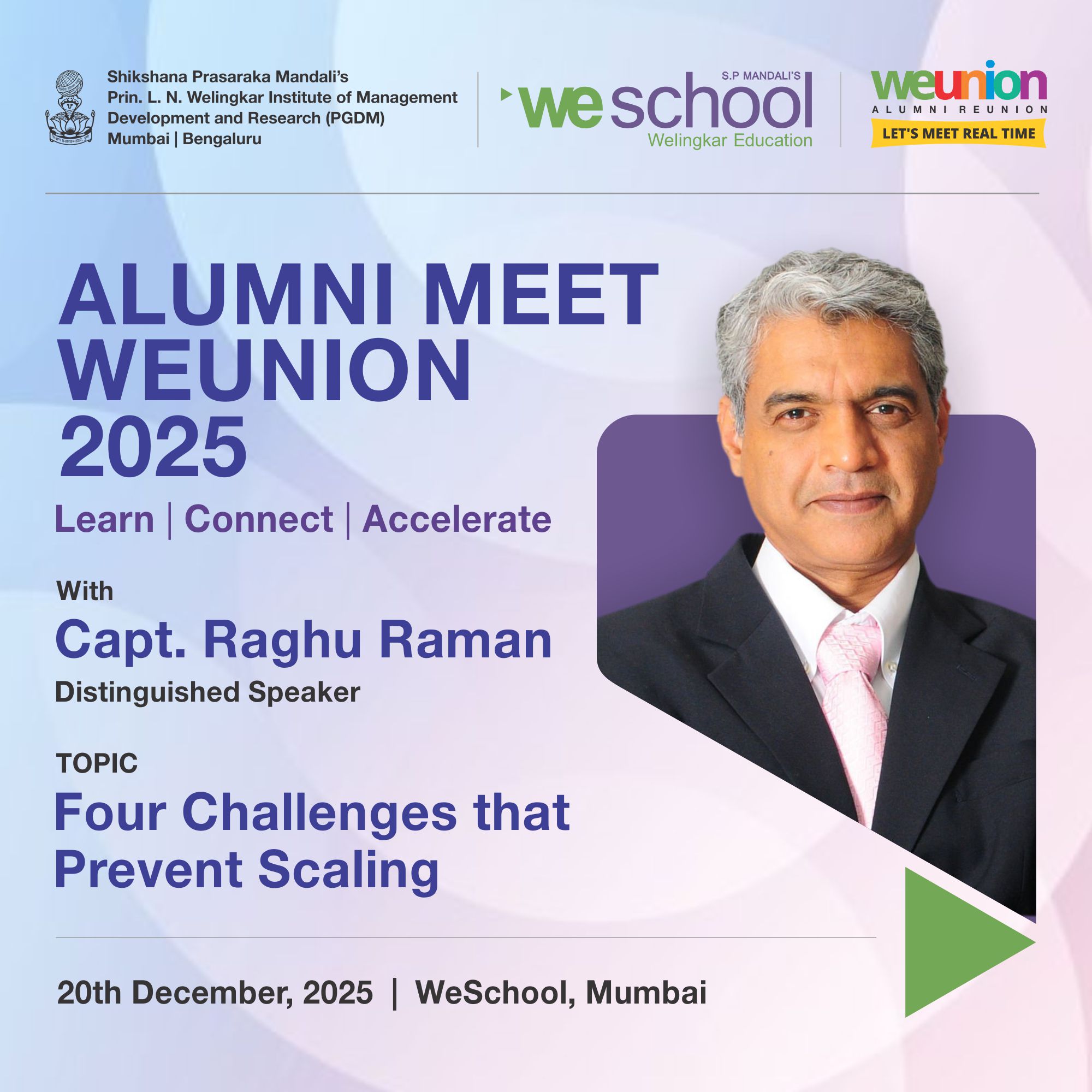 Welingkar - From Intent to Impact: An Evening of insight with Capt ...