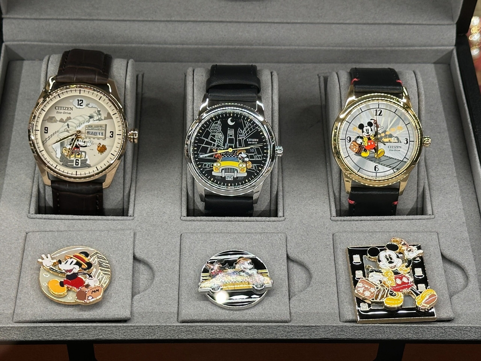 New Mickey Watches & Pins Set by Citizen at Walt Disney World
