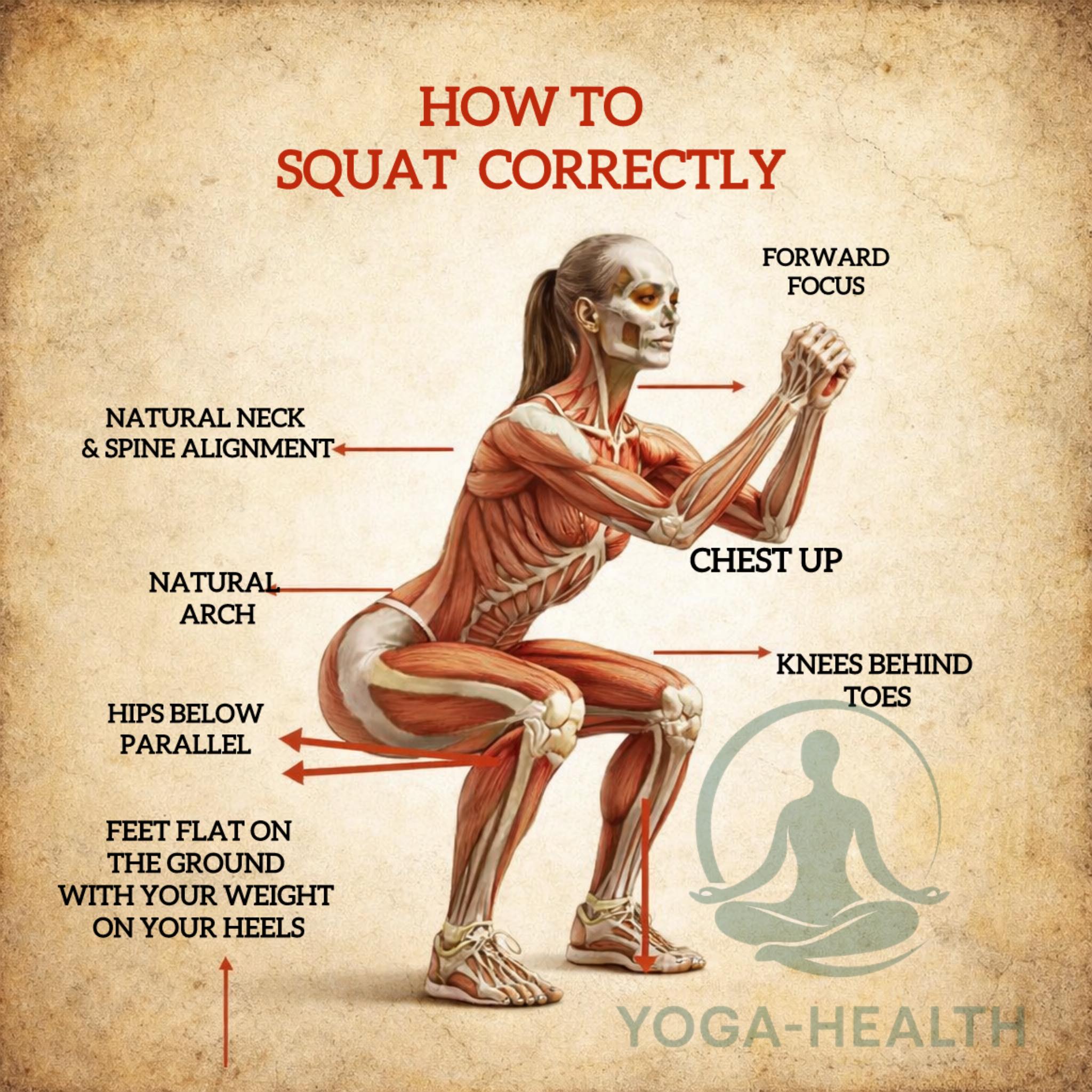 Gallery Detail: Yoga Health Benefits Of Squat Are Strengthens Legs Glutes