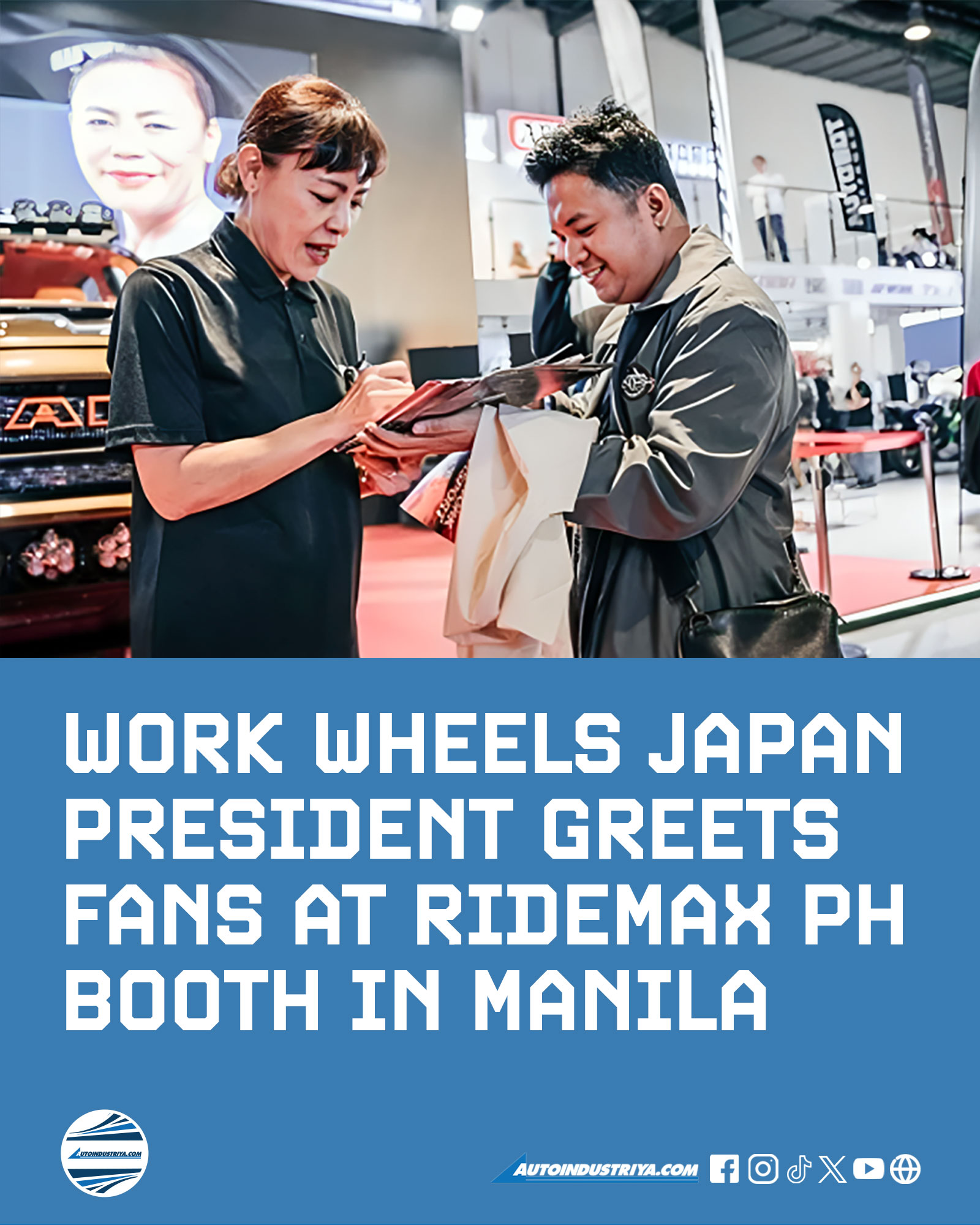 AutoIndustriya.com - Japan's Queen of Wheels joins Team Ridemax ...