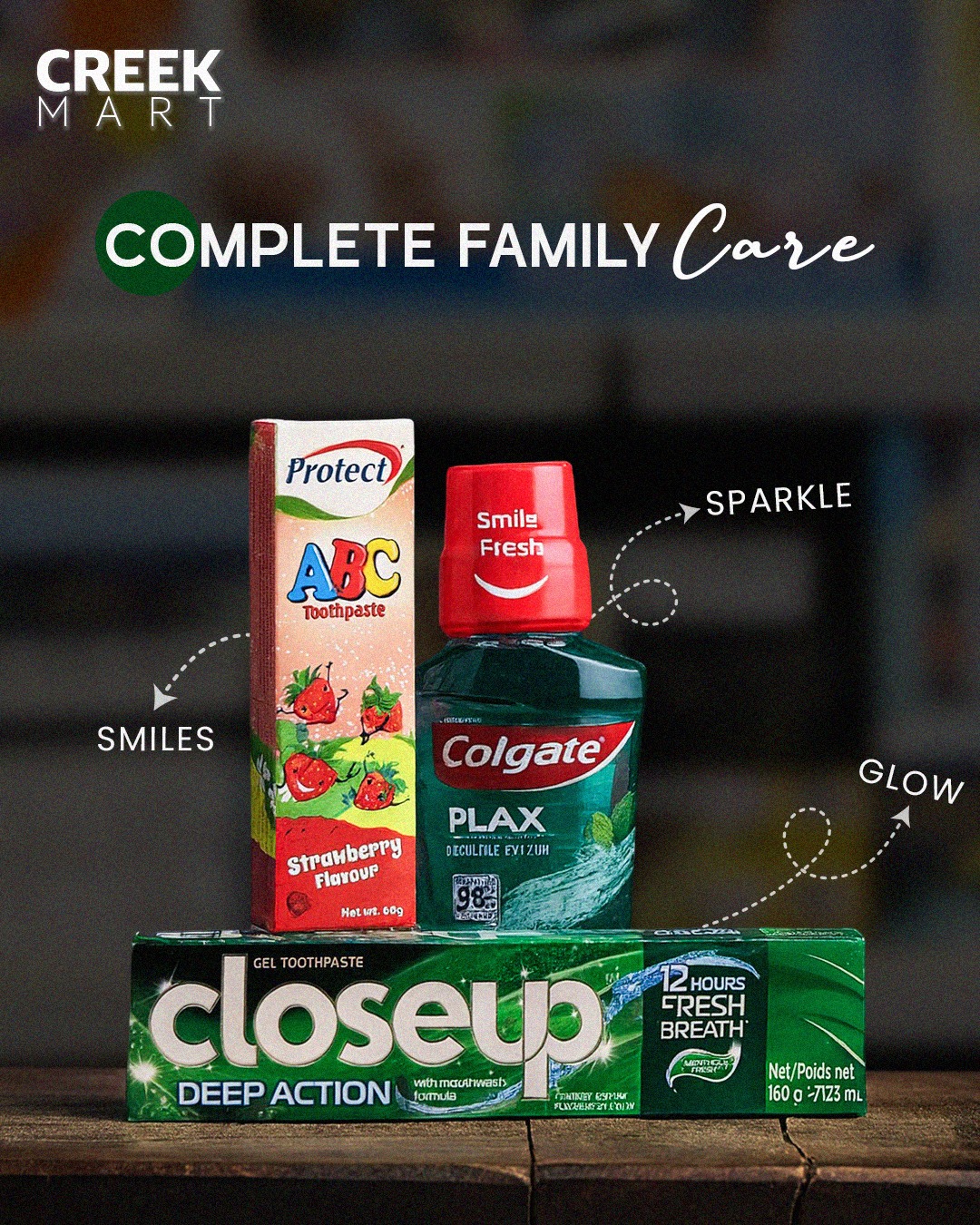 Creek - Smiles that Sparkle. We got the Glow. [Phase-8, Grocery ...