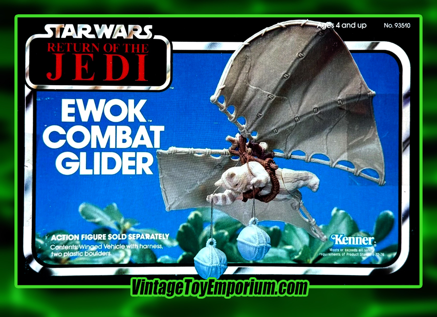 1983 Star Wars Ewok Combat Glider Box Art - Kenner