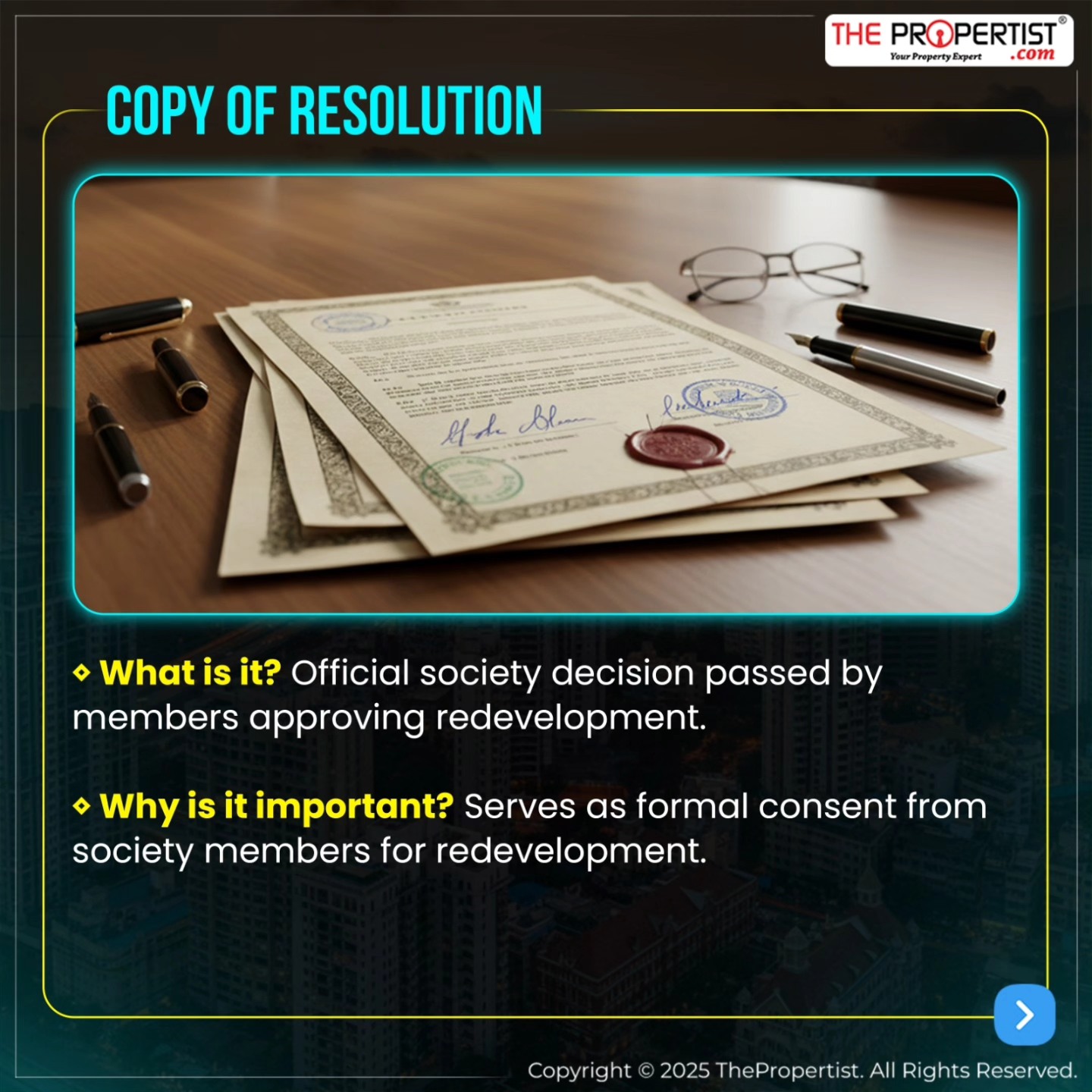 ThePropertist - 🏢 Society Redevelopment: Complete Document... | Facebook