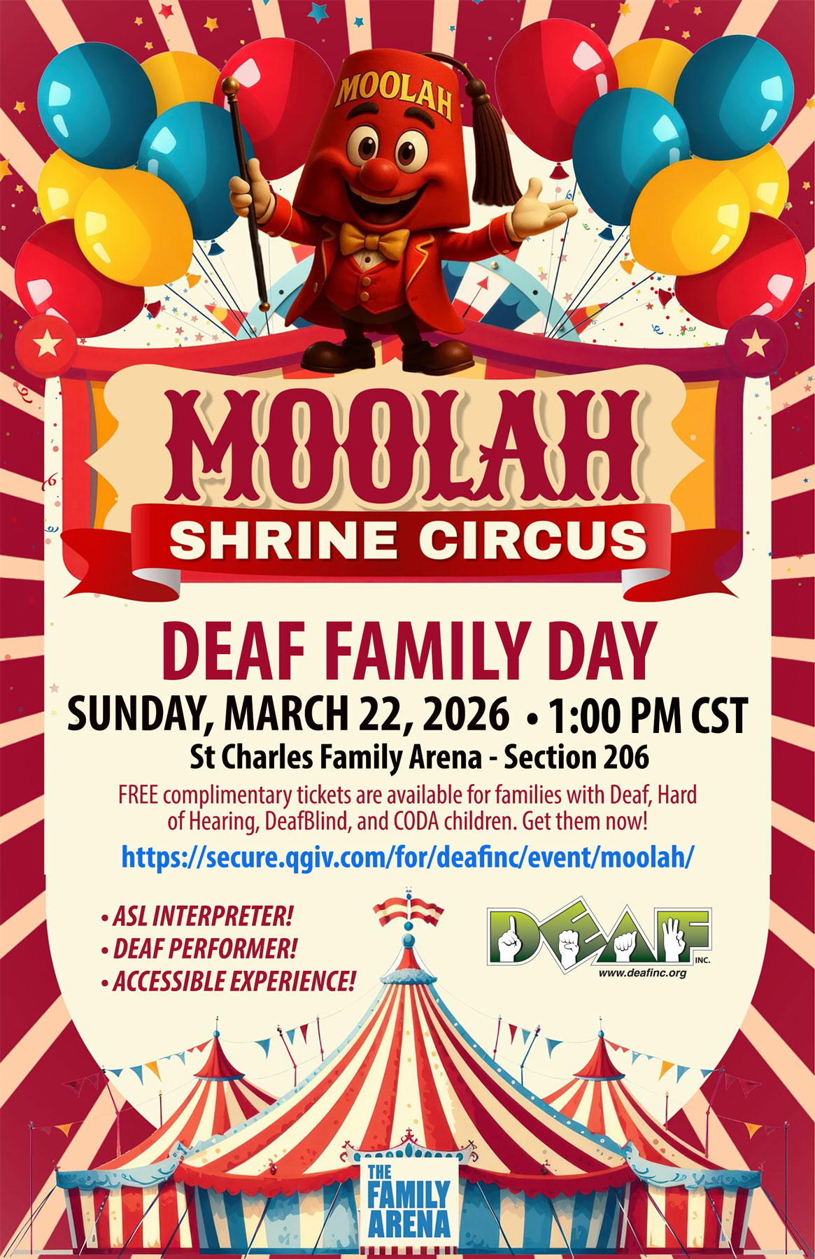 DEAF Inc. - 🎪 Deaf Family Day at the Moolah Shrine... | Facebook
