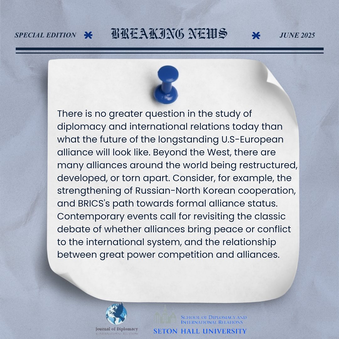 The Journal of Diplomacy and International Relations | South Orange NJ