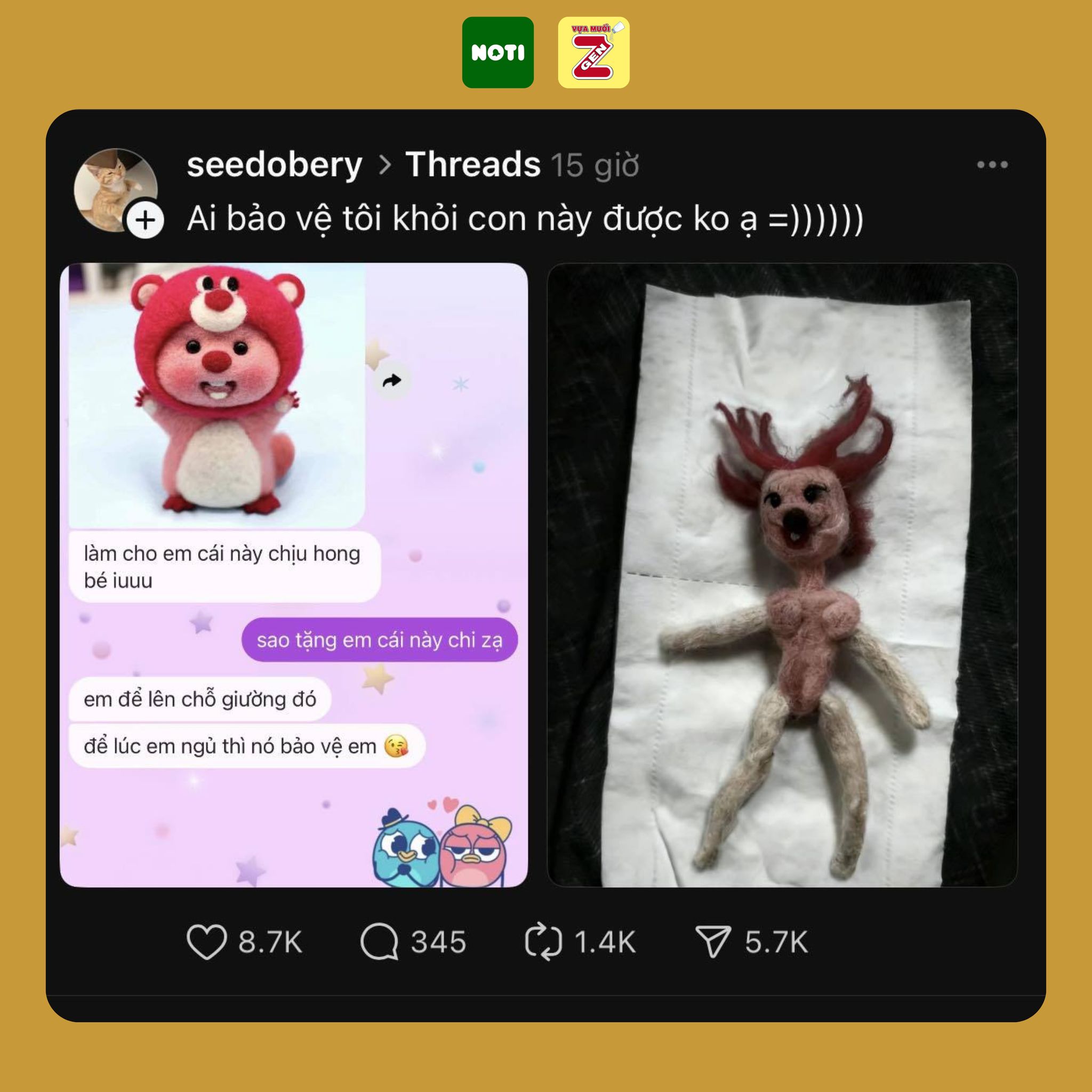 Vựa - Có nó xong thì t mới cần bảo vệ nè trời :( #vuamuoigenZ #noti ...