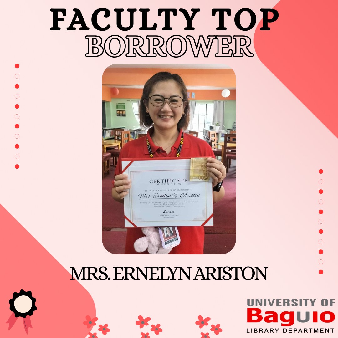 We are delighted to acknowledge Mrs. Ernelyn G. Ariston as our Top ...