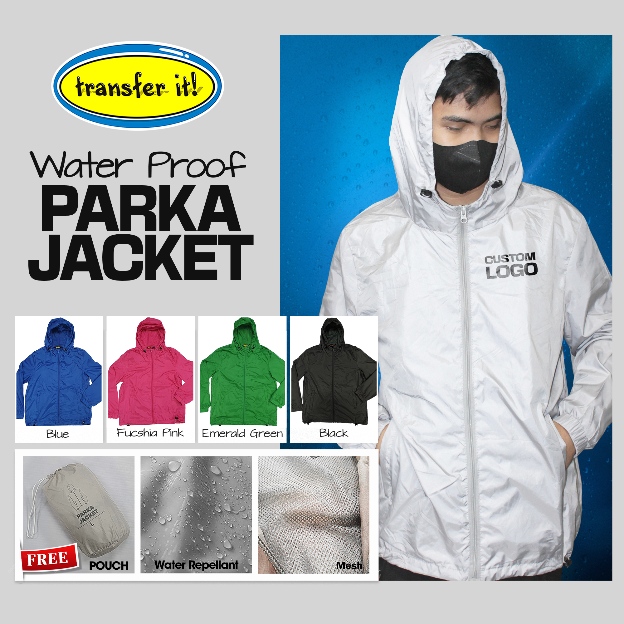 Transfer - Water Proof Parka Jacket SRP 550 only FREE Pouch No minimum ...