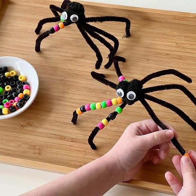Caffeine - 🕷️ Spider Math + Fine Motor Fun 🕷️ This simple spider bead ...