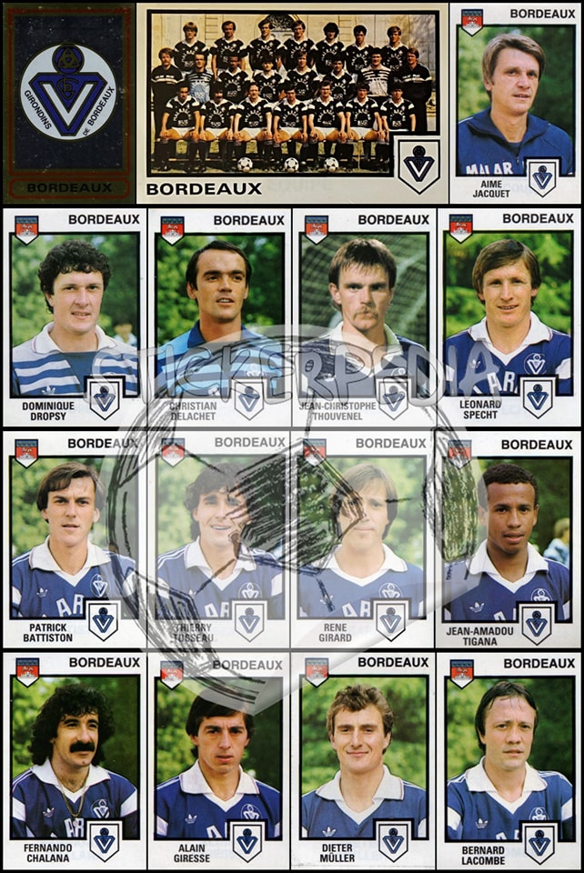 Bordeaux 1984/85 #Ligue1 winner #InMemoriam Bernard Lacombe [1952