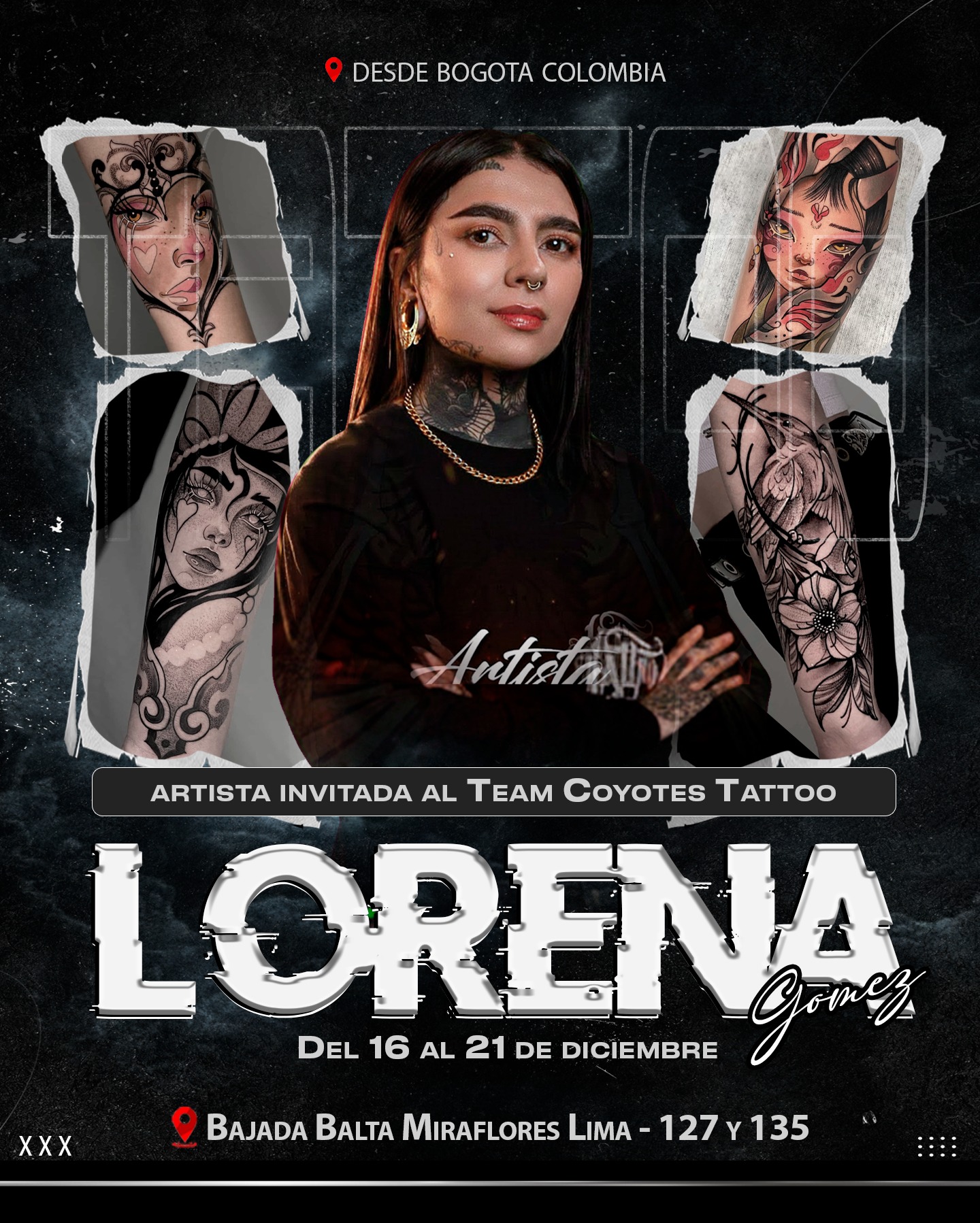 Listx para tatuarte con una artista internacional 🔥🇨🇴 Desde  