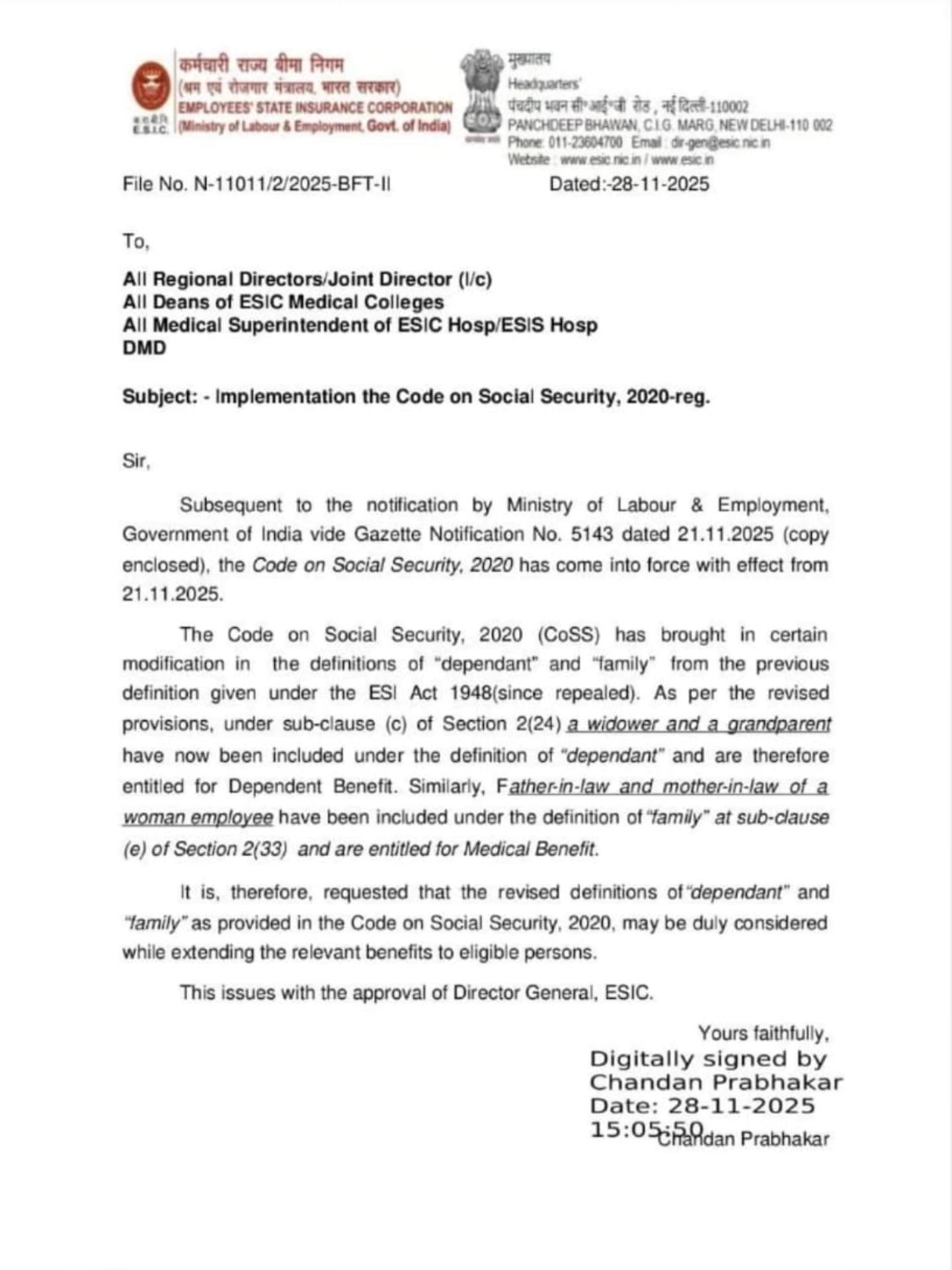 📢 Important ESIC Update for All... - Statutory Solution | Facebook