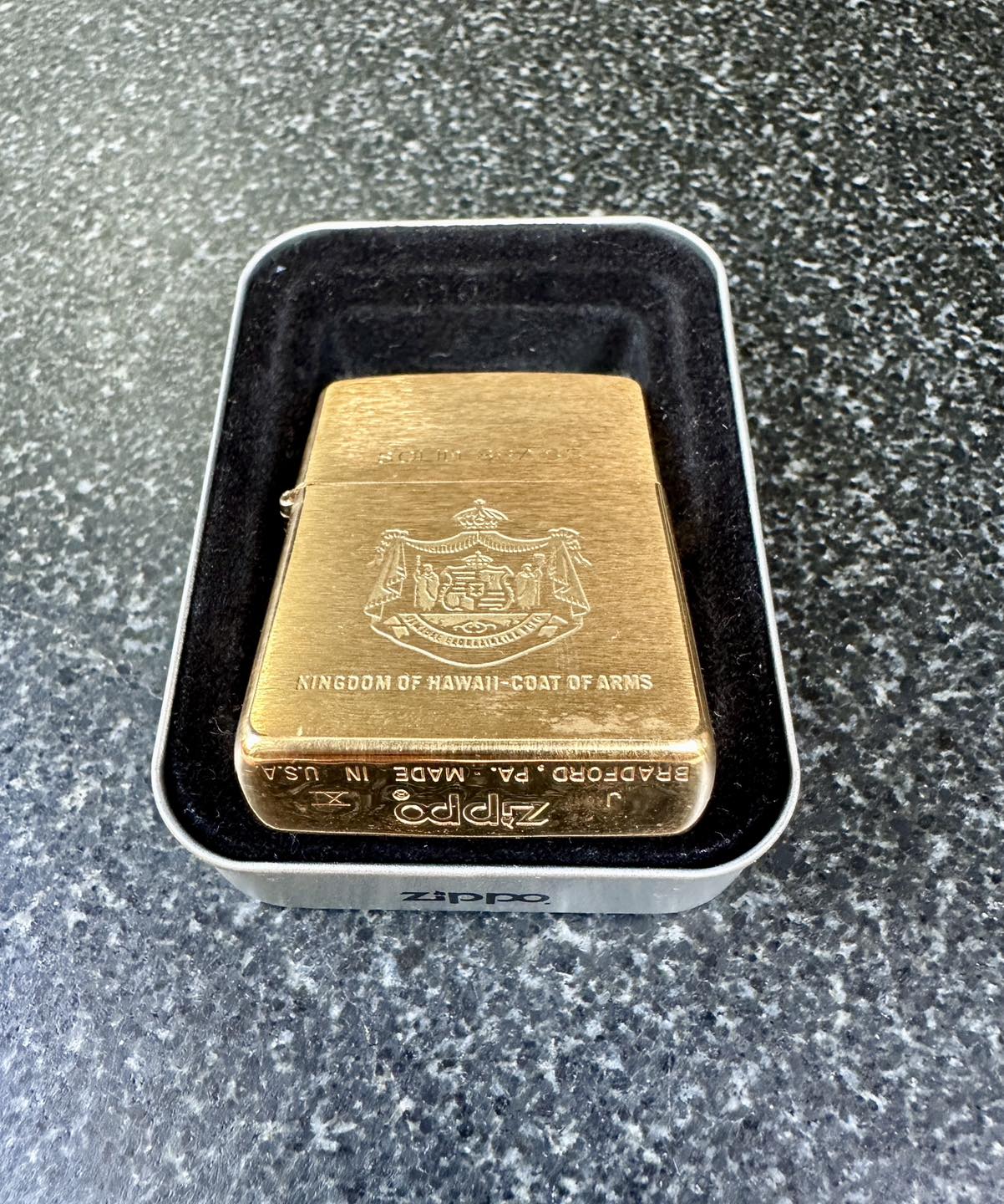 Zippo KINGDOM OF HAWAII-COAT OF ARMS ( Coat of Arms of the Kingdom 