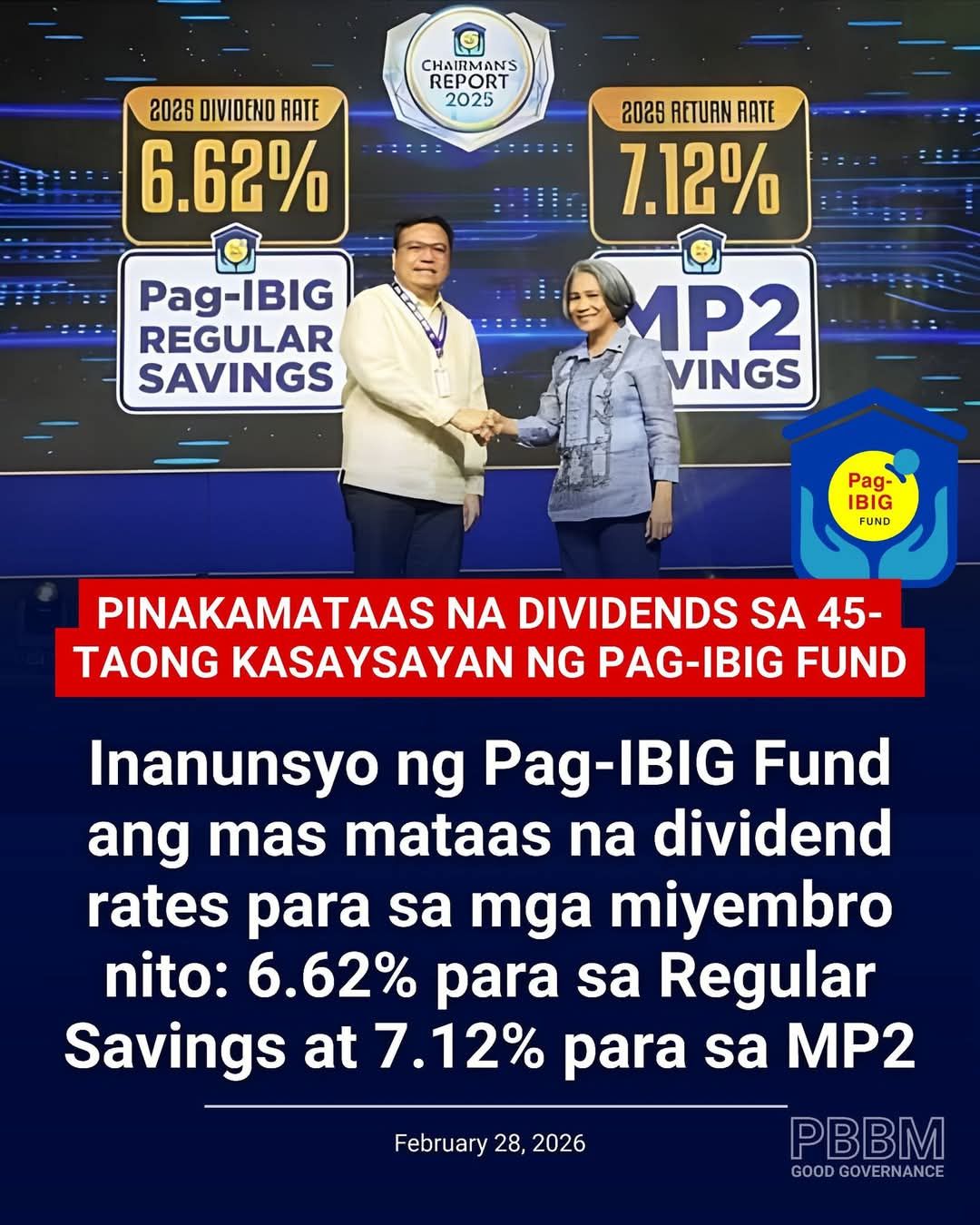 MMS ATBP - GOOD NEWS AFTER GOOD NEWS! Pag-IBIG Fund... | Facebook