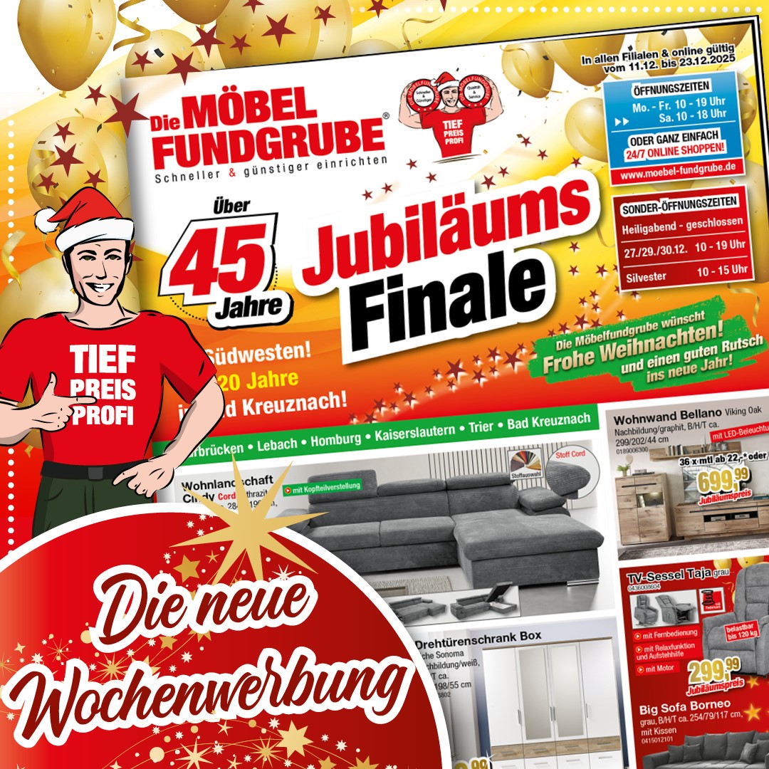 Neues Prospekt, neue Wohnideen – jetzt die neuesten Möbeltrends entdecken! 🛋️✨ 🔗https://moebel-fundgrube.de/prospekte