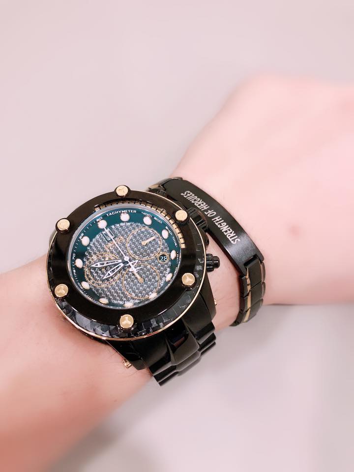My Leather bracelet featuring the iconic MANOWAR logo on stainless