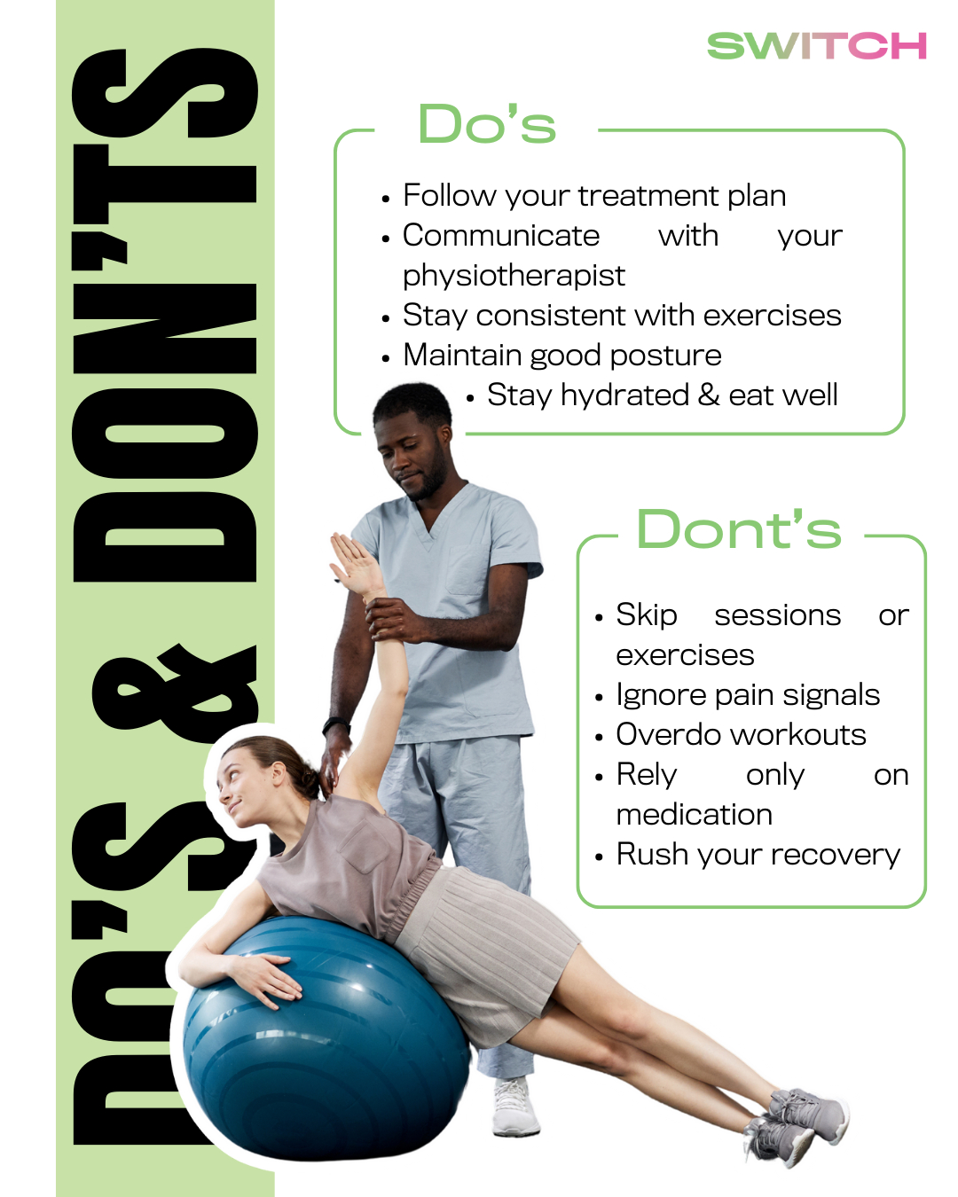 Switch - Are you on a journey to be pain free? Here are so Do's and Don ...